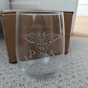Physician assistant wine glass